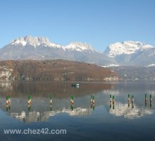 Fishing boat at Saint-Jorioz, Lake Annecy