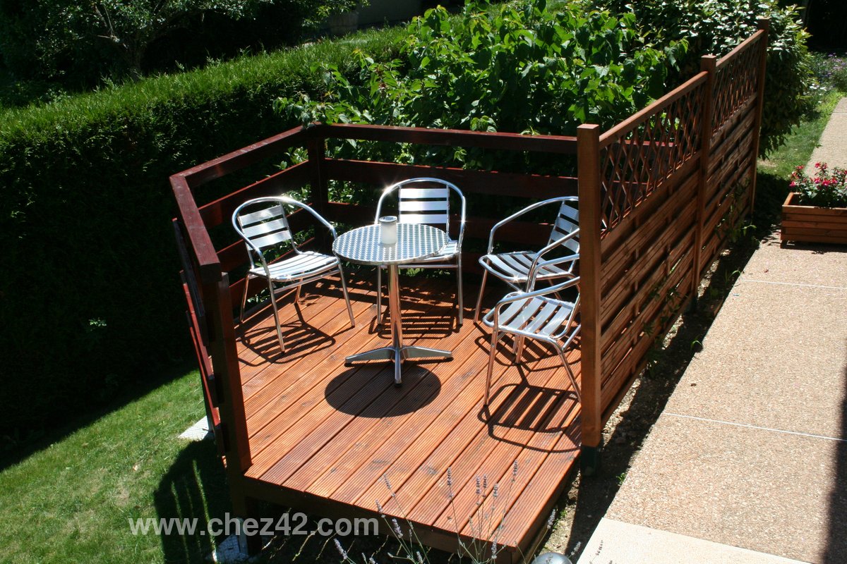Wooden Deck Seating Area Wooden Deck Seating Area